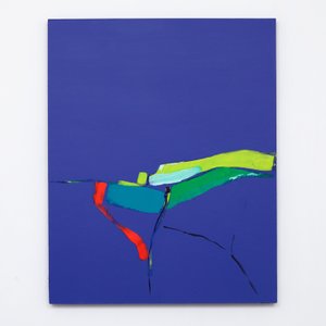 土地的尽头》，2012年，板上丙烯画 作者 安吉·肯伯（Angie Kenber）