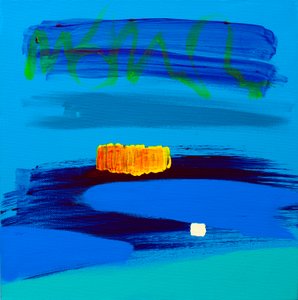 Orange and Midnight Blue, 2017 作者 安吉·肯伯（Angie Kenber）