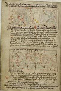 科顿·克劳狄斯 B. IV，f.25v 亚伯拉罕和罗得 作者 盎格鲁撒克逊人