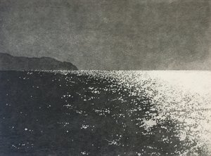 舞动的光芒，2021（纸上凹版画）