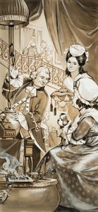 卡廖斯特罗伯爵（纸上水粉画） 作者 安格斯·麦克布莱德