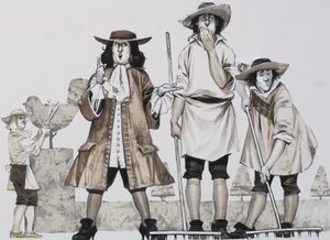 纪律（纸上水粉画） 作者 安格斯·麦克布莱德