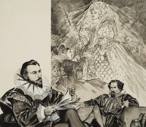 精灵女王》（水粉画，纸本） 作者 安格斯·麦克布莱德