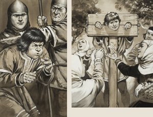 这是法律（纸上水粉画） 作者 安格斯·麦克布莱德