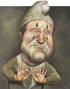 罗宾-威廉姆斯，2000 年（插图板上的丙烯画） 作者 安妮塔昆兹