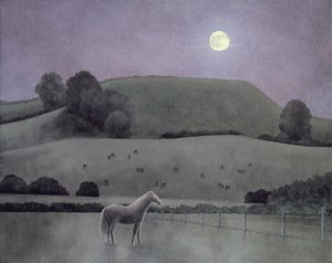 马在月光下，2005年