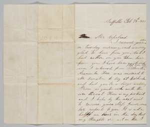他的妻子安给约翰-科普兰的信，1861年2月18日。 作者 安·赫斯特·科普兰