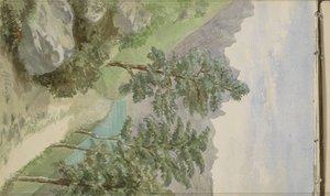 格里昂附近的山水景观 作者 Anna Catharina Maria van Eeghen (可能)