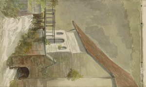 法尔肯堡运河上的房子 作者 Anna Catharina Maria van Eeghen (可能)