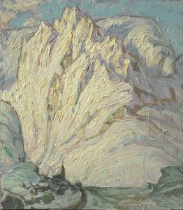 雪山。罗弗敦研究，1930年 作者 安娜·卡塔琳娜·博伯格