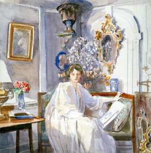 白衣少妇》，约1864-1930年