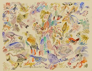 6 《天鹅之歌》，2023 年（水彩画） 作者 