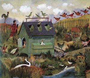 忙碌的小鸟》，2001 年（丙烯酸树脂） 作者 