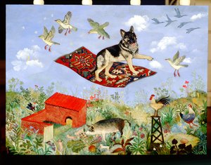 追云，2010 年（丙烯酸） 作者 