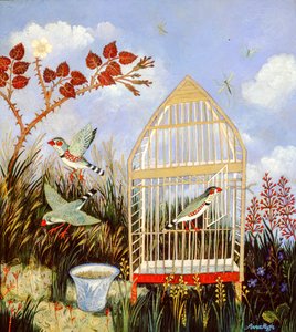 自由之笼》，2003 年（丙烯酸） 作者 