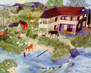 跃跃欲试，2005 年（丙烯画）