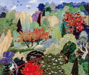 巢树》，2007 年（丙烯酸树脂） 作者 