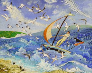 华莱士出海，2017（丙烯酸）