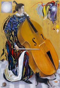希伯来冥想，2005 年（比利时亚麻布上的油画） 作者 安娜尔·阿内莉亚·巴甫洛娃