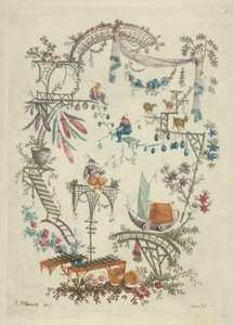 中国风》选自《中国阿拉伯画集》（Nouvelle Suite de Cahiers Arabesques Chinois），1790-99。