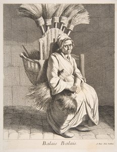 扫帚小贩，1737年。