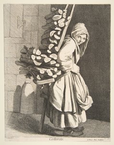 捆绑的柴火卖方，1746年。