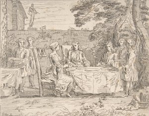 杰出的膳食，约1725-1765。