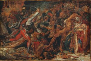 开罗起义 "草图，约 1809 年（纸面油画，裱在纸和画布上）