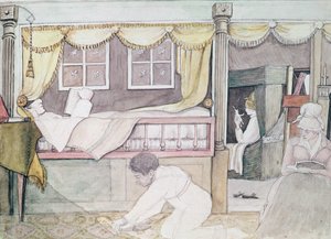 1816年Eurydice上的de Neuville小屋（铅笔和纸上的wc）