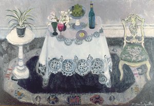 灰白内饰（布面油画） 作者 安妮·雷德帕斯