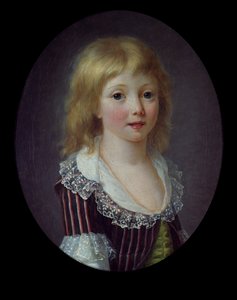 1785-90，一个Comminges家庭的小男孩 作者 安妮·罗莎莉1752 94 attr。去菲尔