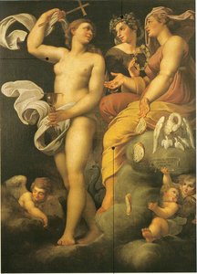 神学美德的寓言 作者 Annibale Carracci