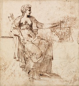卡拉奇--正义，RCIN 902146 作者 Annibale Carracci