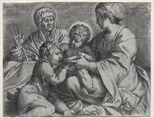 拿着碗的麦当娜 作者 Annibale Carracci
