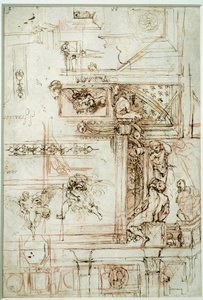 法尔内塞画廊的项目。安尼瓦尔-卡拉奇（Annibal Carracci Dit Carrache）（1560-1609）的绘画作品。 作者 Annibale Carracci