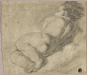 让孩子从后背躺下 作者 Annibale Carracci