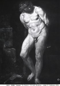 参孙，公元前1580-1609 作者 Annibale Carracci