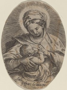 哺育圣婴的圣母 作者 Annibale Carracci