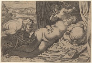 维纳斯和萨提尔 作者 Annibale Carracci