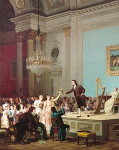 帕格尼尼的第一次胜利，约 1890 年，意大利 Annibale Gatti 作画 作者 安妮巴勒·加蒂（Annibale Gatti）