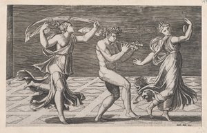 Speculum Romanae Magnificentiae：花仙子和酒鬼之舞，16世纪初......，16世纪初 作者 阿戈斯蒂诺·韦内齐亚诺