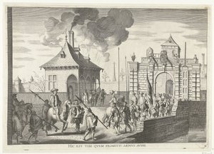 抵达根特布鲁日门；1635 年斐迪南进入根特（编号 4）
Hic est tibi quem promitti saepius audis（物品上的标题）
Porta Brugenis qua Ser.Cardinalis urbem ingreditus 作者 无名氏