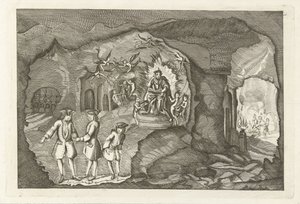 丹尼尔·拉普抵达地狱，1754 年 作者 无名氏