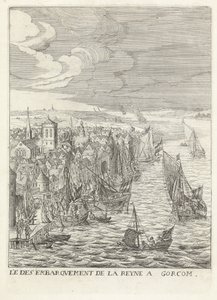 戈林切姆的玛丽亚-德-美第奇纪念馆
Le des embarquement de la reyne a Gorcom（关于物品的标题）
历史上的 "王室在巴斯联合省的进入"（丛书名） 作者 Wenceslaus Hollar（拒绝归属）