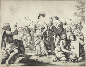 密涅瓦寓言 作者 卡洛·马拉塔（Carlo Maratta）