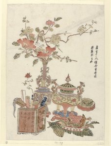 吉祥贵重物品
描绘贵重物品的木刻 作者 无名氏
