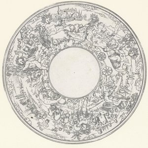 巴克斯乘坐山羊马车
菜肴：巴克斯及其随从游行的风景画（系列名称） 作者 无名氏