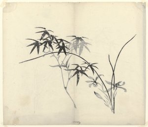 竹子和兰花 作者 胡正彦（十竹工作室）