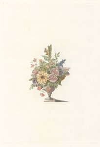 花瓶，包括一朵向日葵 作者 无名氏