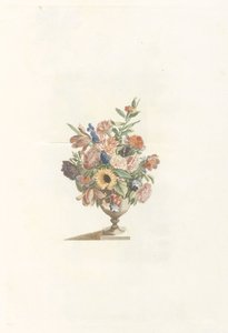 向日葵和郁金香花瓶 作者 约翰·泰勒